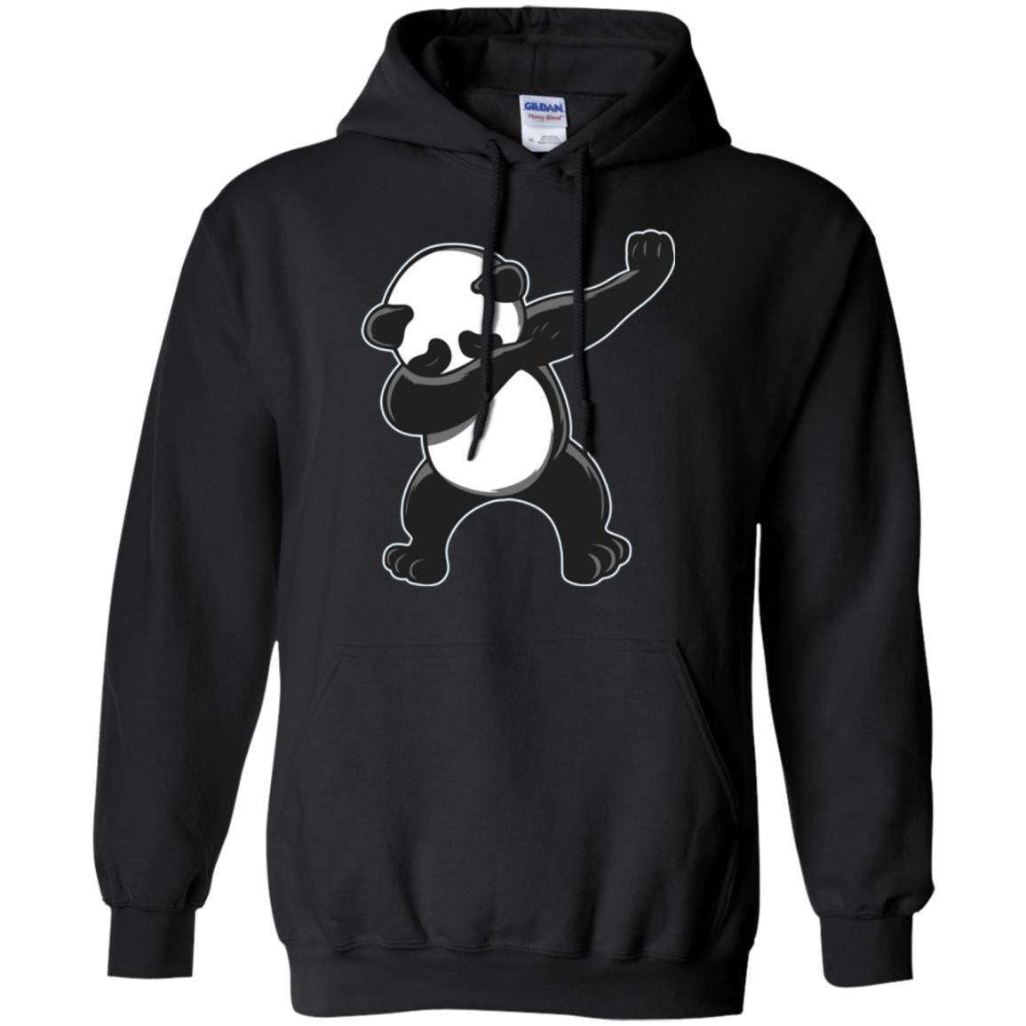 Funny Panda Dab T-shirt Cute Dabbing Panda Black