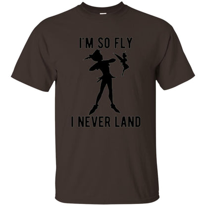 Film T-shirt Tinker Bell I'm So Fly I Never Land Dark Chocolate