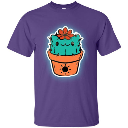 Cat Lover T-shirt Cactus Dog Catcus Purple
