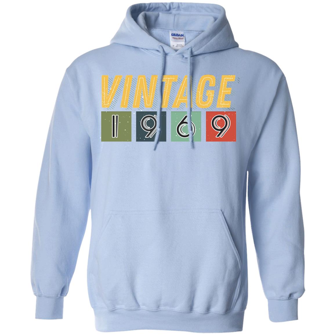 Vintage 1969 49th Birthday Gift Shirt For Mens Or Womens Light Blue