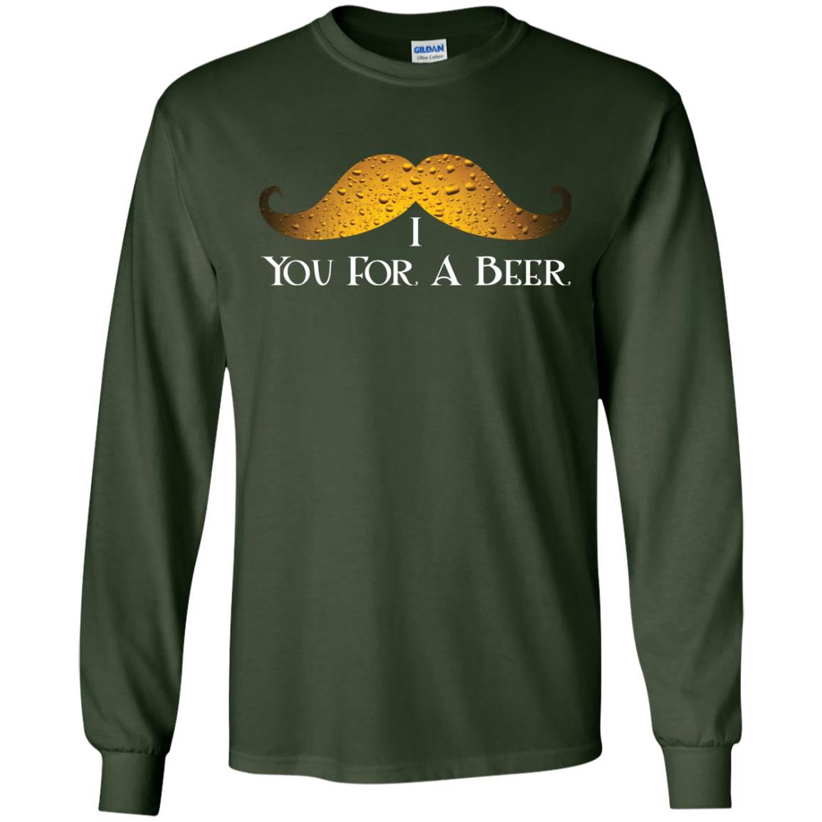 I Mustache You For A Beer Saint Patrick_s Day Forest Green