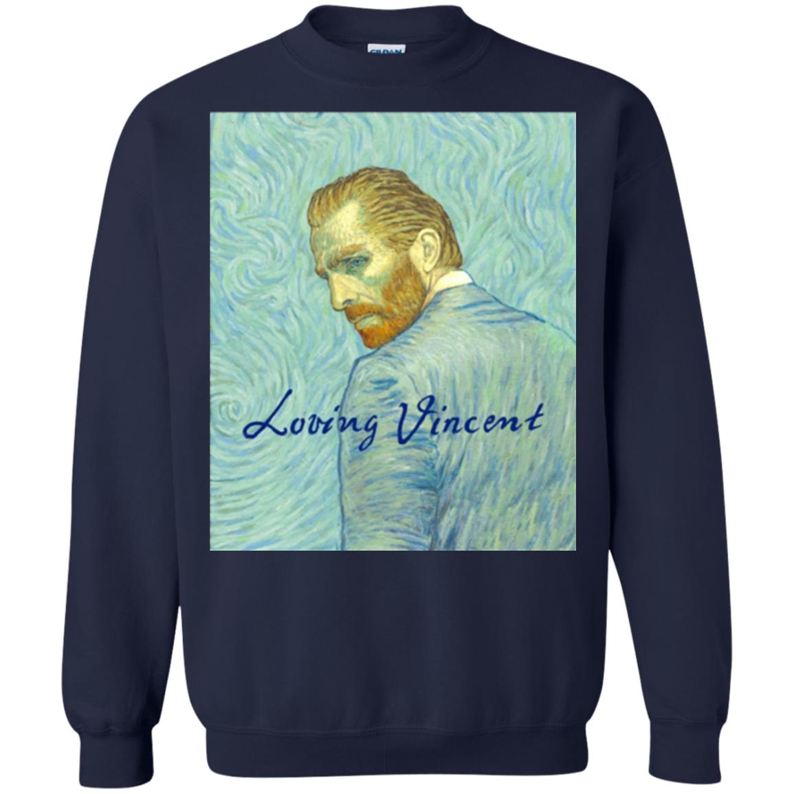 Movie Poster T-shirt Loving Vincent Navy