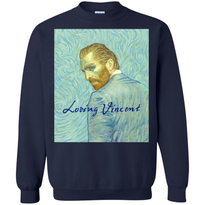Movie Poster T-shirt Loving Vincent Navy