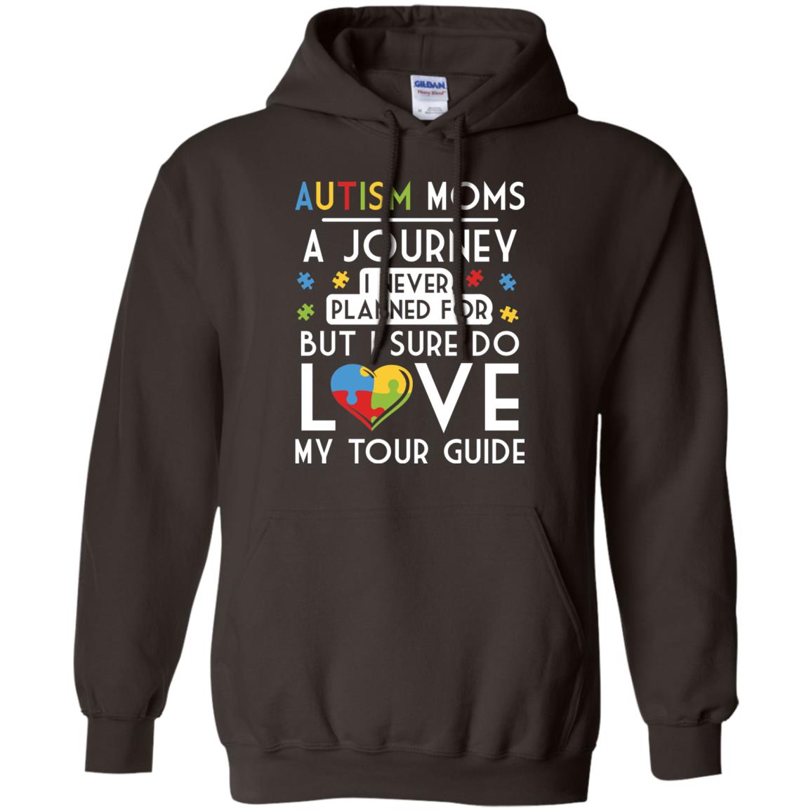 Autism Mom Shirt Autism Mom A Journey Of Love Dark Chocolate