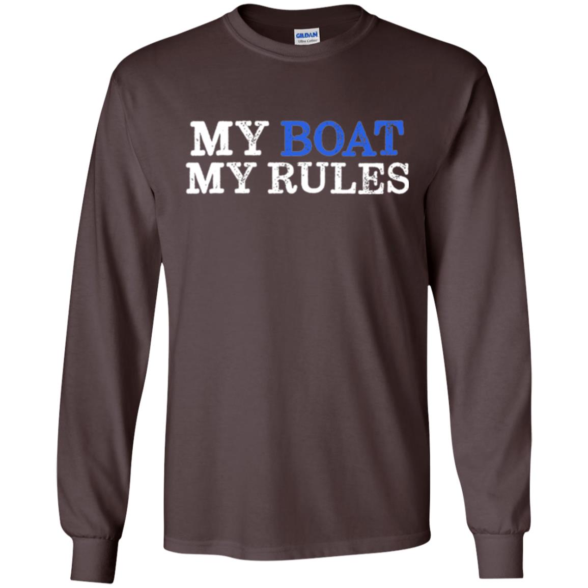My Boat My Rules T-shirt Dark Chocolate