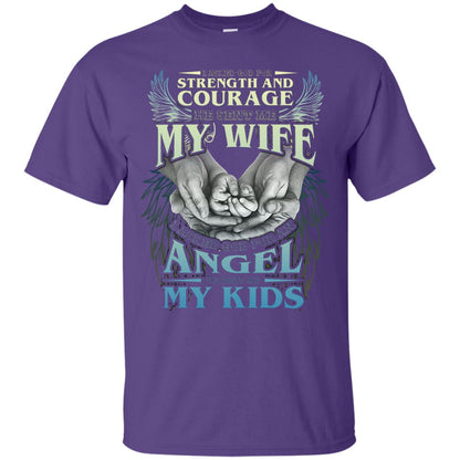 He Sent Me My Wife And My Kids Family Shirt Purple