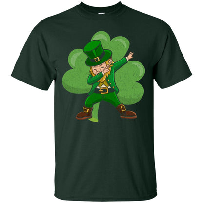 Funny Dabbing Leprechaun Shirt St Patricks Day T-shirt Forest