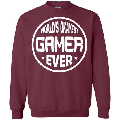 World’s Okayest Gamer Ever Best T-shirt For Gaming Lover Maroon
