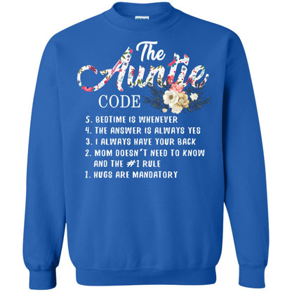 The Auntie Code Shirt For Womens Royal