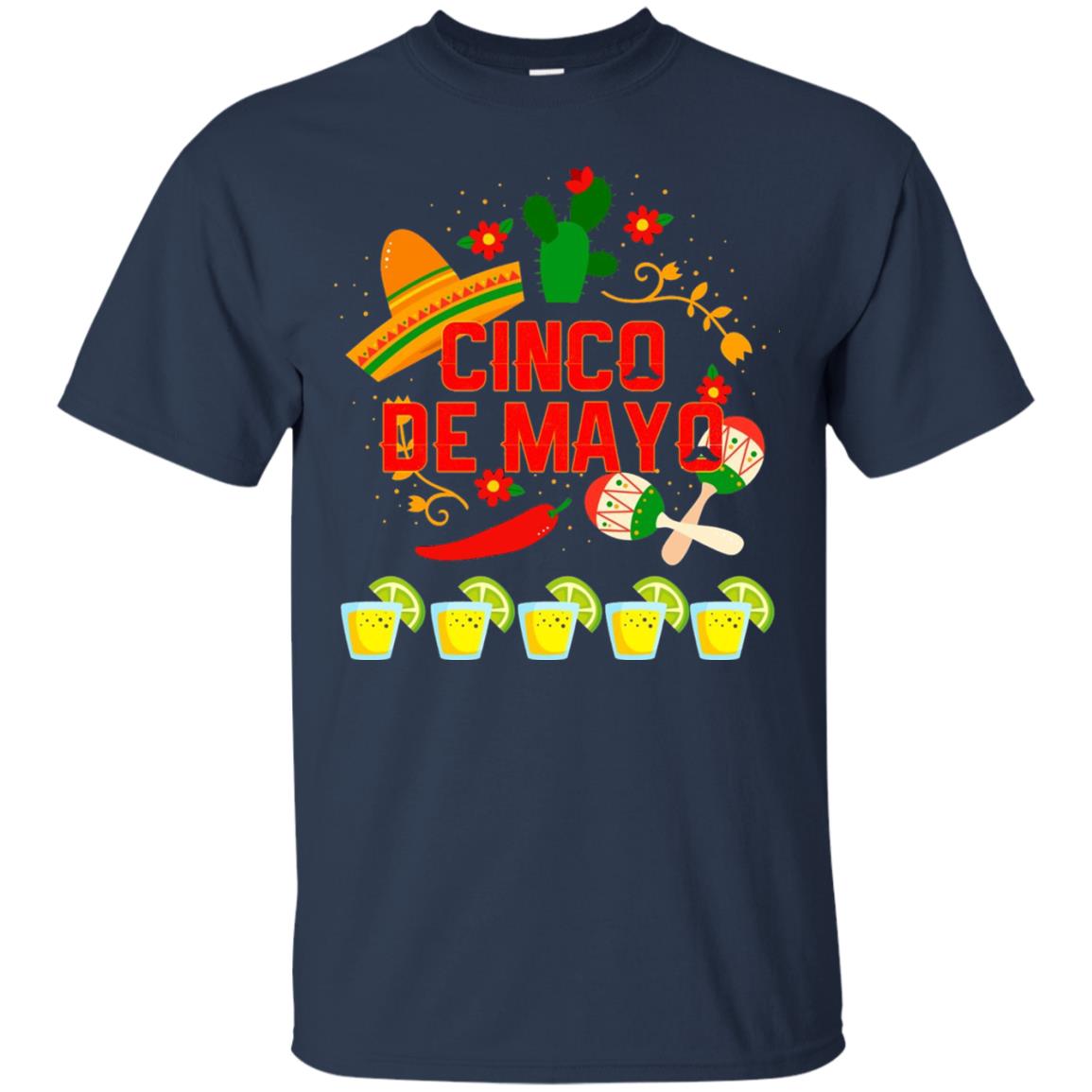 Fiesta Cinco De Mayo T-shirt Cinco De Mayo Navy