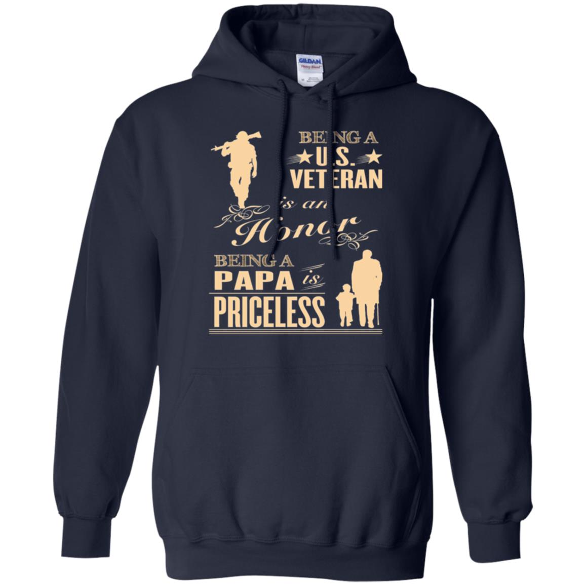 Papa T-shirt Being A U.s Veteran Navy