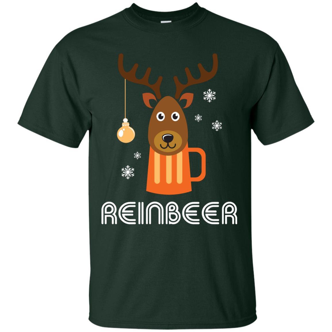 Christmas T-shirt Reinbeer Forest Green