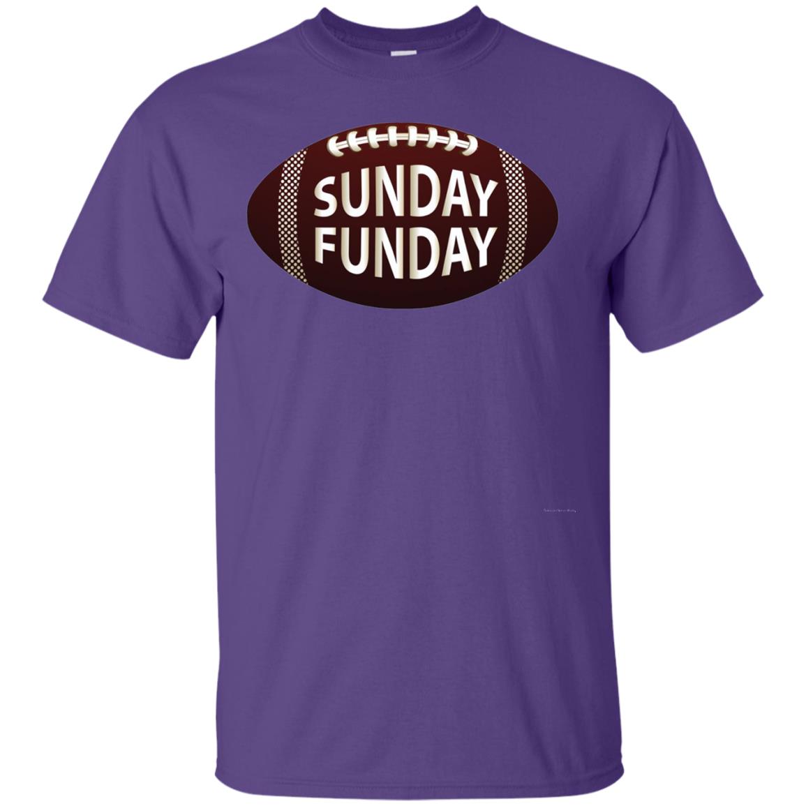Sunday Funday Football T-shirt Purple
