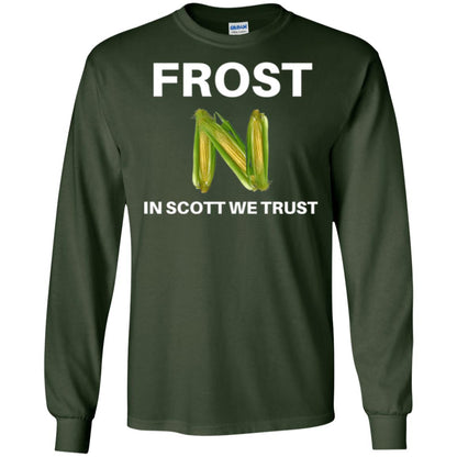 Frost Scott We Trust Nebraska Football Coach T-shirt Forest Green