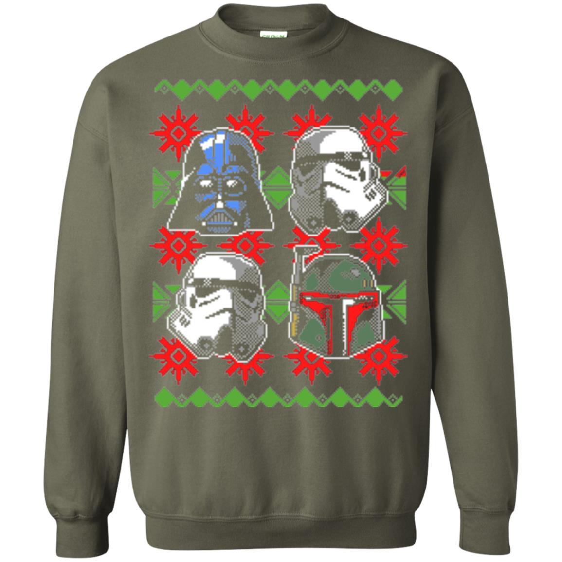 Film T-shirt Christmas Sweater Empire Helmets Military Green
