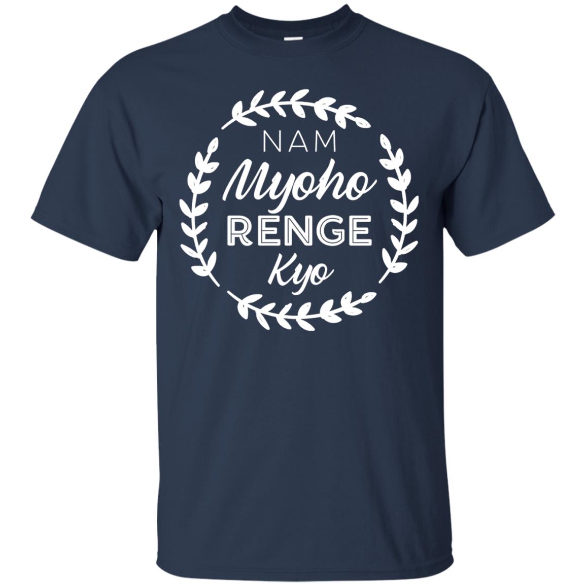 Nam Myoho Renge Kyo White Crest Shirt Navy