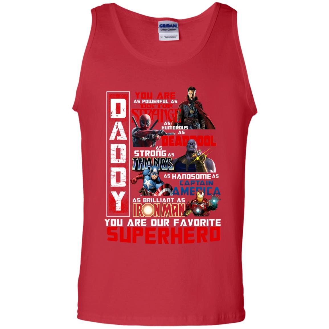 Daddy You Are As Powerful As Doctor Strange You Are Our Favorite Superhero Shirt Red