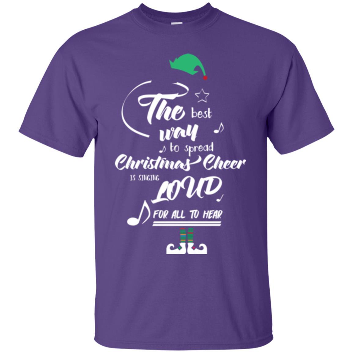 Christmas T-shirt The Best Way To Spread Purple