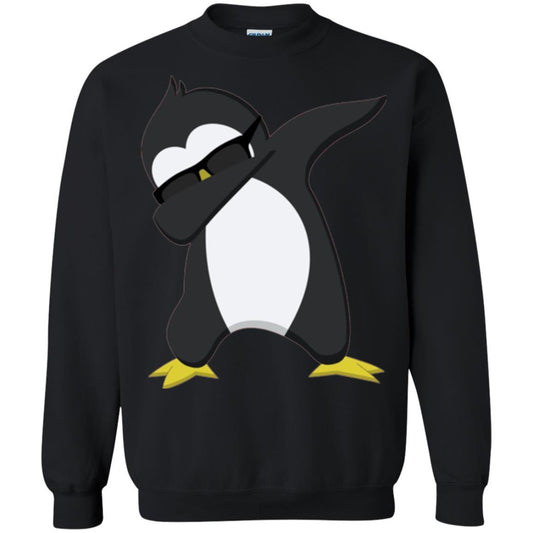 Christmas T-shirt Dabbing Penguin T-shirt Black