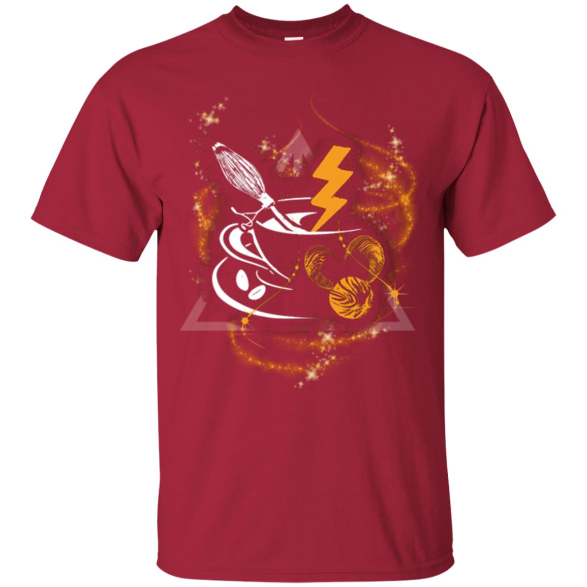 Harry Potter Coffee Movie Fan T-shirt Cardinal