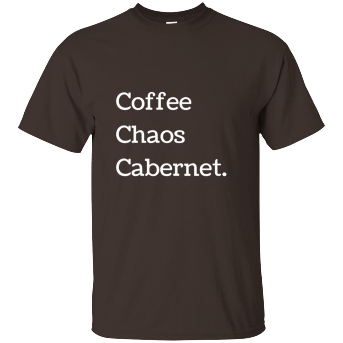 Coffee Chaos Cabernet T-shirt Dark Chocolate