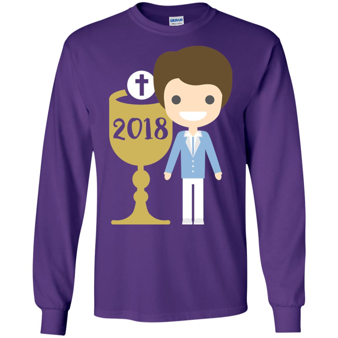 First Communion 2018 1st Holy Communion Shirt Purple