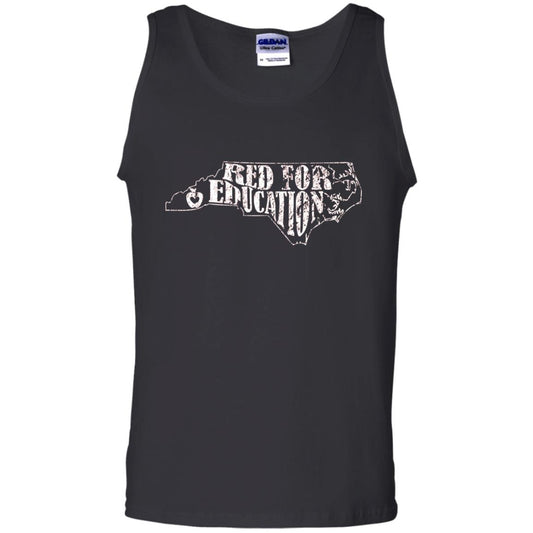 Distressed North Carolina Nc Red For Educator Shirt Black