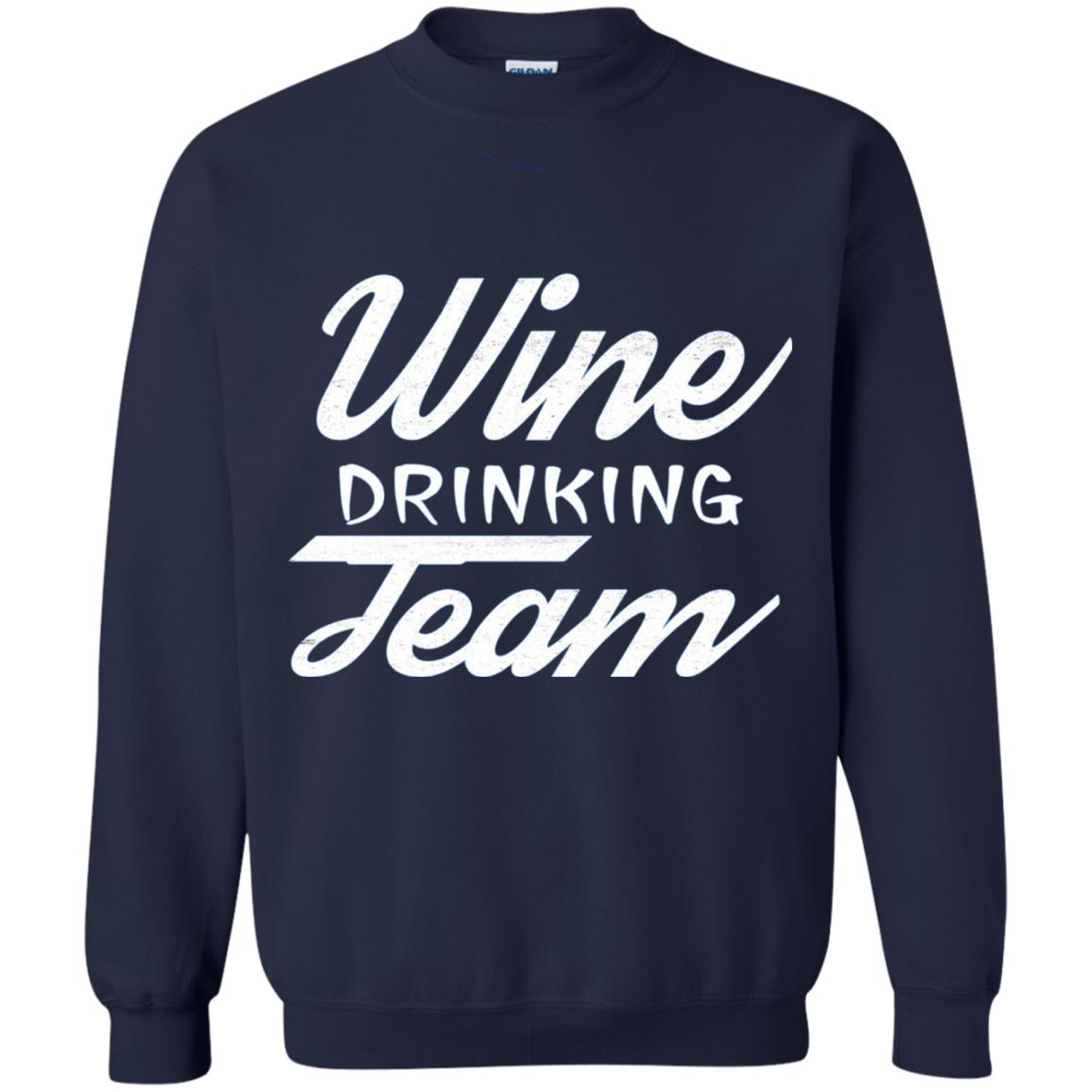 Wine Lover T-shirt Wine Drinking Team Navy