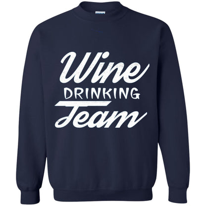 Wine Lover T-shirt Wine Drinking Team Navy