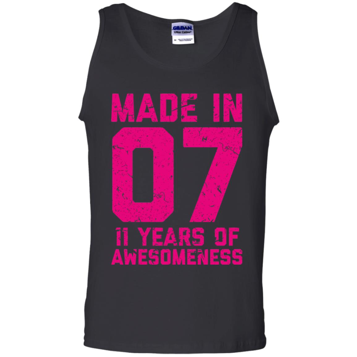 Made In 07 Age 11 Eleven Years Of Awesomeness T-shirt