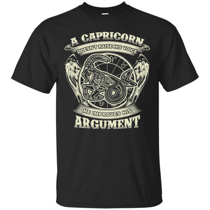 Capricorn Dosent Raise His Voice He Improve His Argument Black