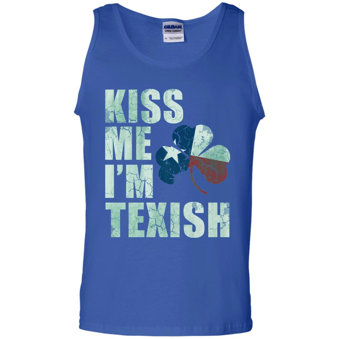 Kiss Me I_m Texish St. Patrick_s Day T-shirt Royal