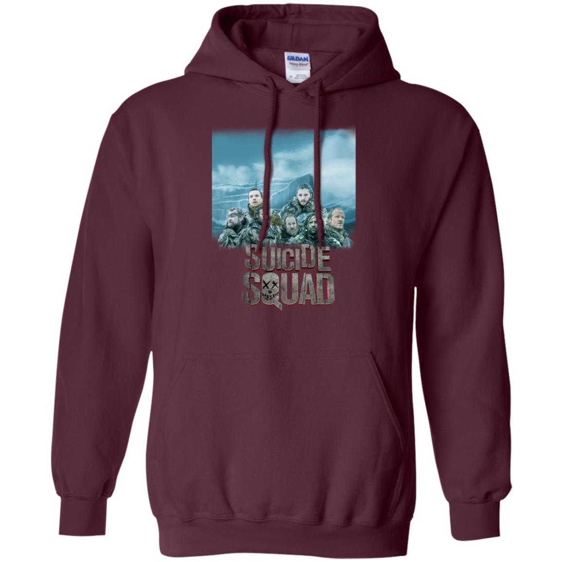 Suicide Squad Game Of Thrones Version T-shirt Maroon