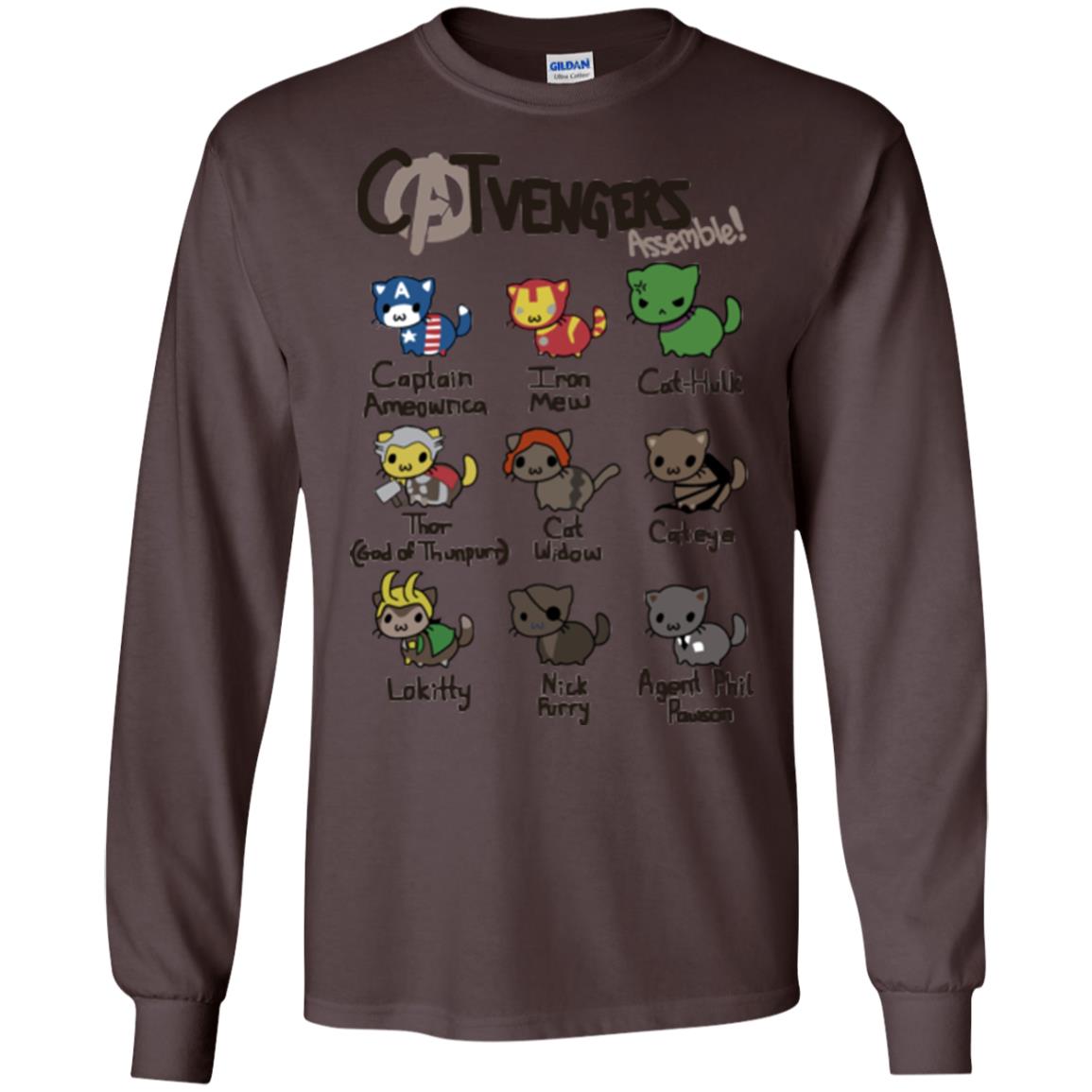 Catvengers Cat Lover Shirt Dark Chocolate