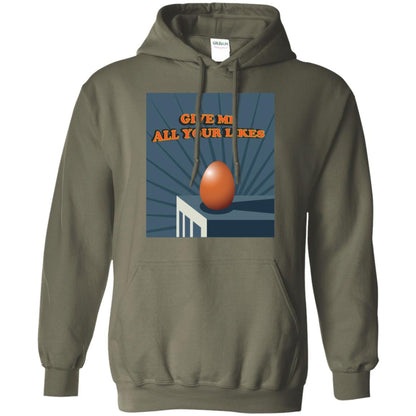 Give Me All Your Likes Egg Shirt Military Green