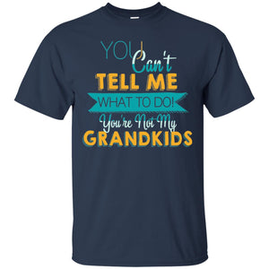 You Can't Tell Me What To Do You're Not My Grandkids Grandparents Gift TshirtG200 Gildan Ultra Cotton T-Shirt