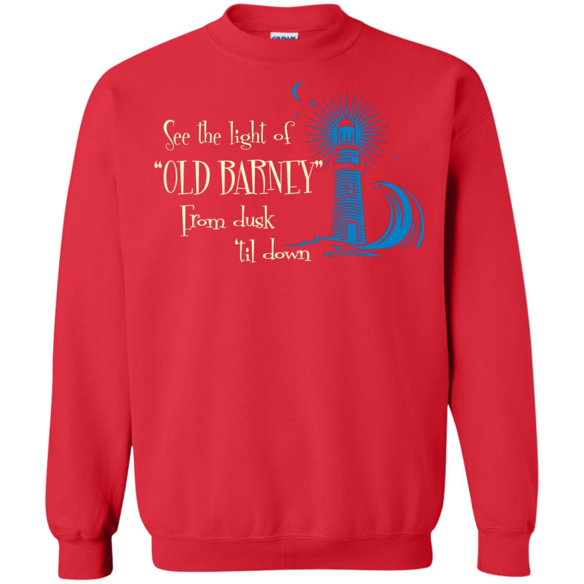 Lighthouse T-shirt See The Light Of Old Barney From Dusk Til Down Red