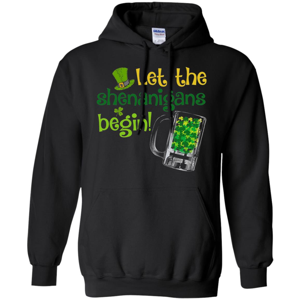 Let The Shenanigans Begin St. Patrick_s Day T-shirt Black