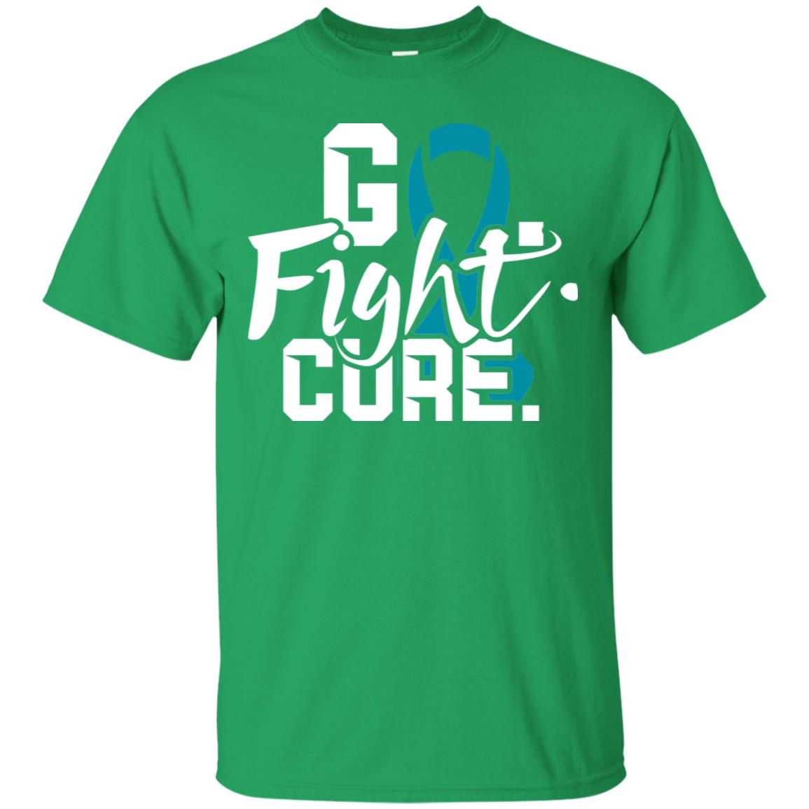 Prostate Awareness Go Fight Cure Blue Ribbon Stars Shirt Irish Green
