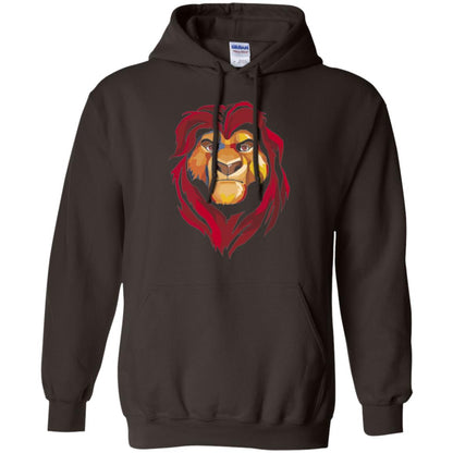 Cartoon Lover T-shirt Lion King Mufasa Geometrics Graphic Dark Chocolate