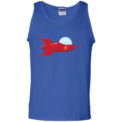 Vintage Spaceship Video Game Gamer T-shirt Royal