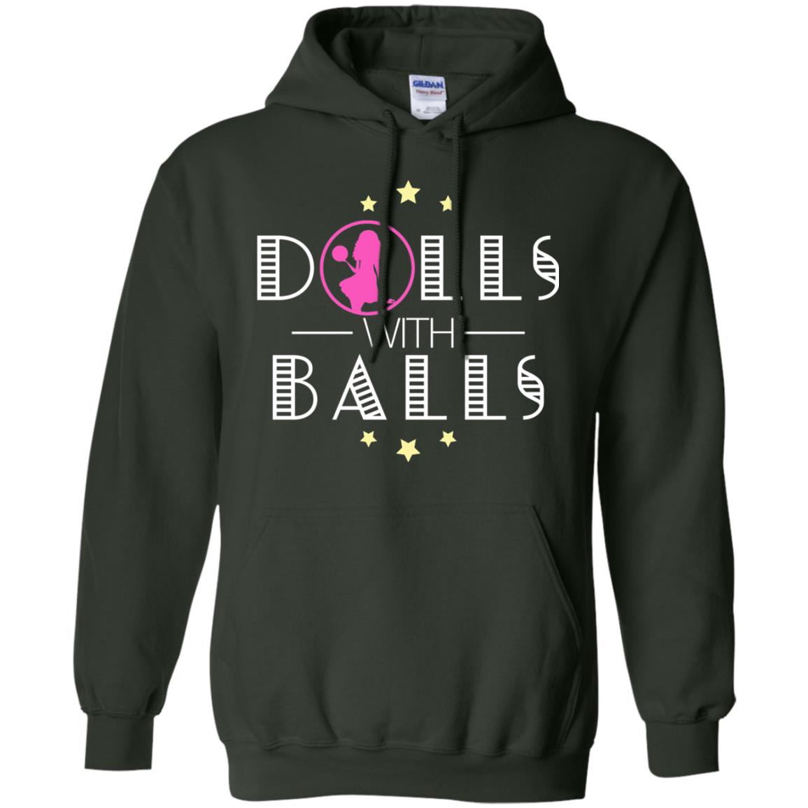 Bowling Lover T-shirt Dolls With Balls T-shirt Forest Green