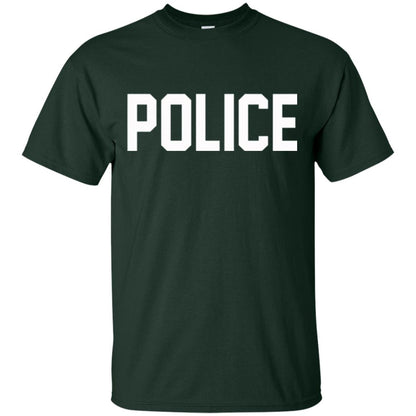 Police Halloween T-shirt Forest Green
