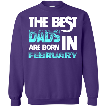 Daddy T-shirt The Best Dads Are Born In February Purple