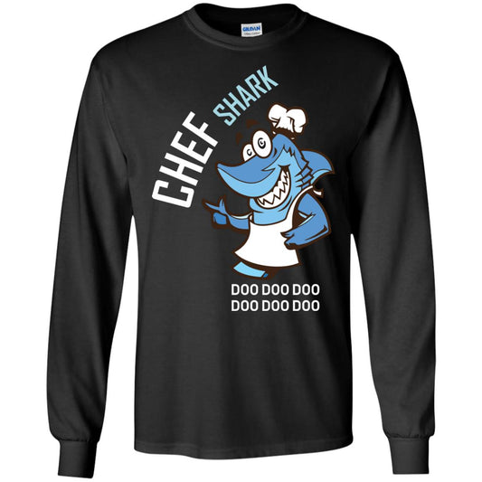 Chef Shark Doo Doo Doo Shirt For Cooker Black