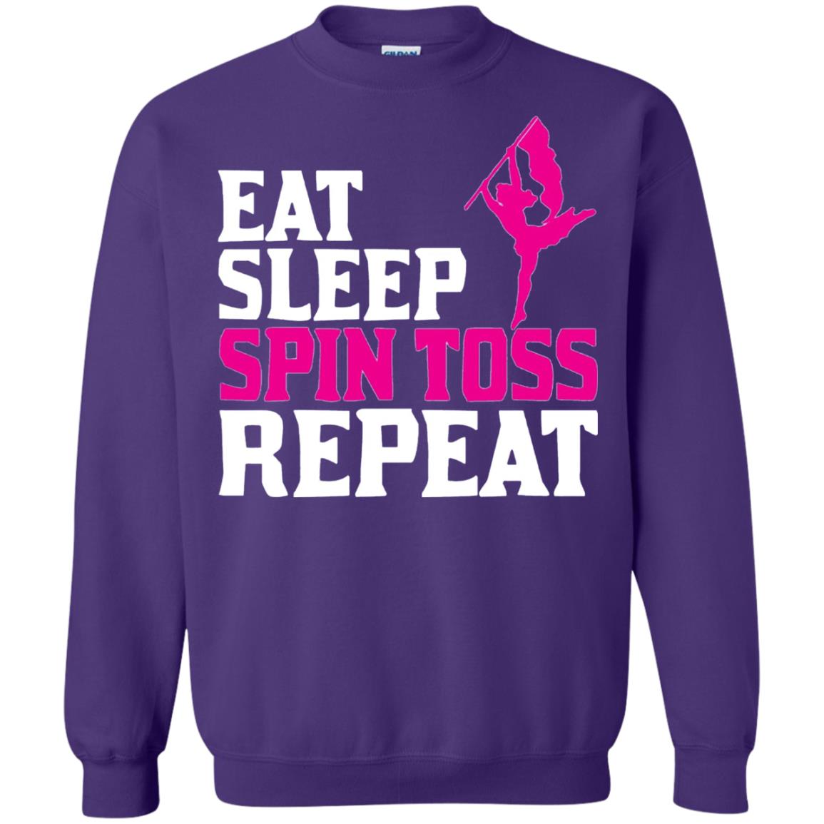 Eat Sleep Spin Toss Repeat Color Guard T-shirt Purple