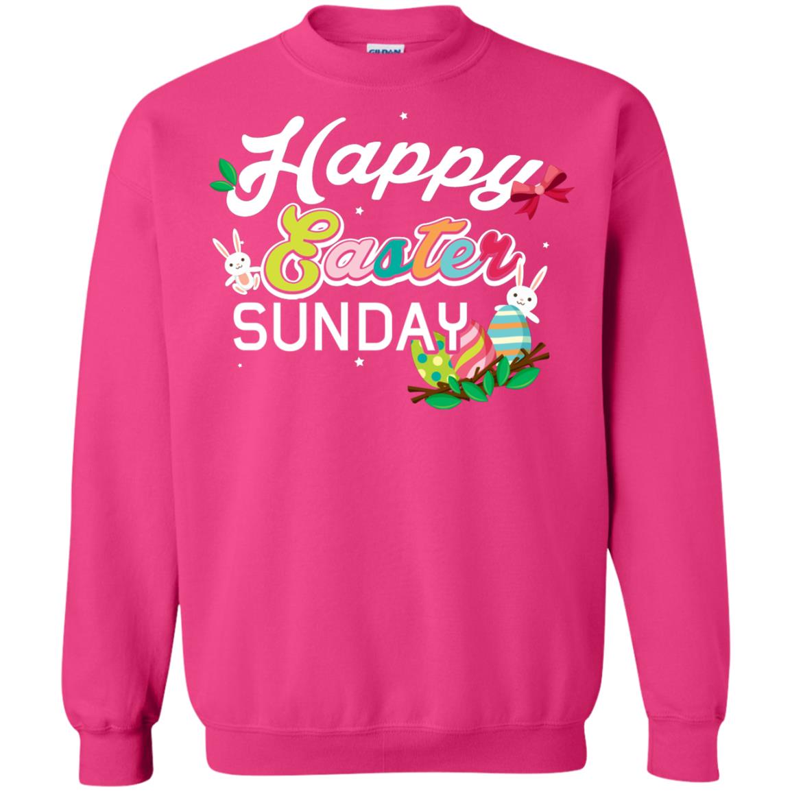 Christian T-shirt Happy Easter Sunday Heliconia