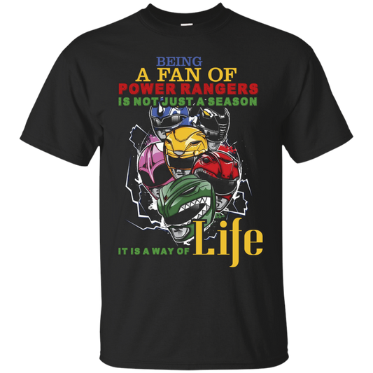 Gaoranger T-shirt Being A Fan Of Power Rangers Is Not Just A Season Black