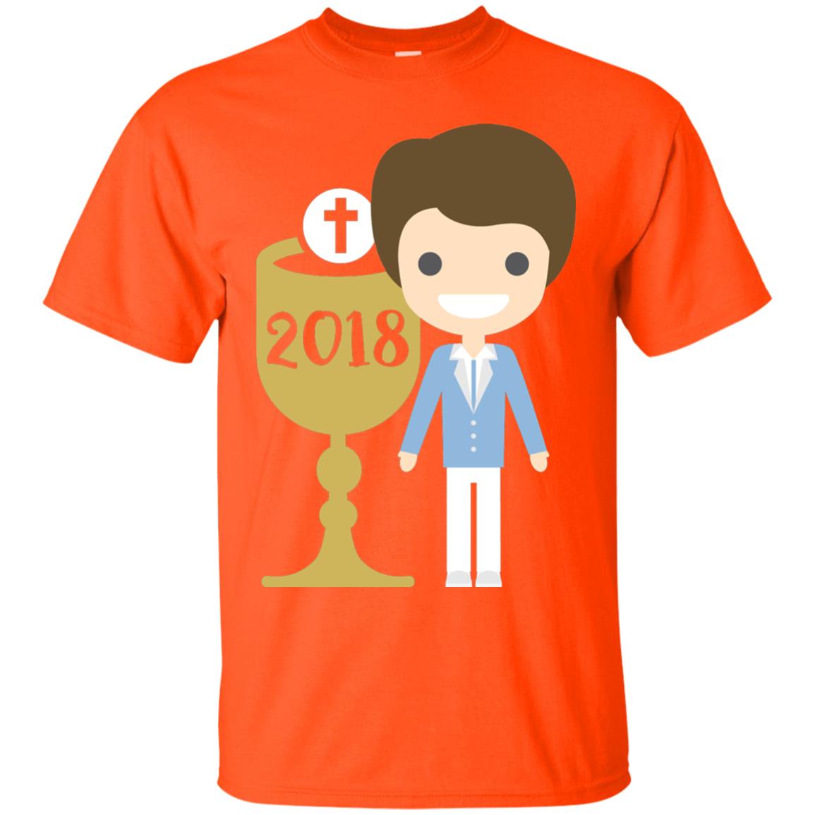 First Communion 2018 1st Holy Communion Shirt Orange