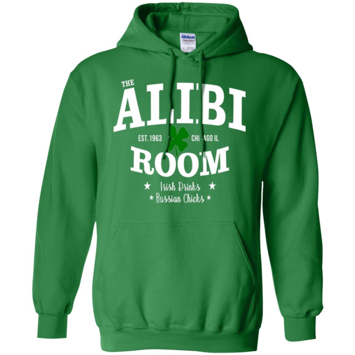 Wine Lovers T-shirt The Alibi Room Est.1963 Chicagoil Irish Drinks Russian Chick Irish Green
